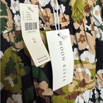 Anthropologie  Moon River V-Neck Shirred Midi Dress NWT Sz. M Photo 5