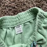 PINK - Victoria's Secret  Green Ribbed Fleece High Waist Jogger Photo 5