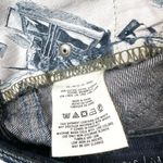 Pilcro and the Letterpress Pilcro by Anthropologie Dark Wash Turquoise Printed Cotton/Linen Jean Shorts Photo 4