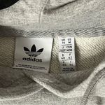 Adidas Heather Gray Hoodie with White Logo Photo 4