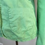 Desigual  Blazer Jacket Womens 6 Green Artsy Graphic Stencil Patch 100%‎ Cotton Photo 4