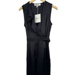 Diane Von Furstenberg  Sol wrap-effect satin wide-leg jumpsuit Size‎ 2 NWT Photo 11