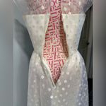 1950s Warren Petites Ivory Polka Dot Tulle Illusion Dress Tea Length Size 6 White Photo 6