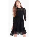 J Crew Point Sur Dress Womens 2 Black Lined Cutout Stretch Waist Photo 1