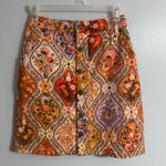 Farm Rio for Anthropologie Vibrant Floral Brazilian Rainforest Skirt Size XS Photo 11