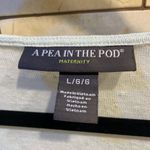 A pea in the pod Light Blue Chiffon Long Sleeve Maternity Shirt Size Large Photo 1