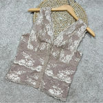 Gimmicks by BKE  Floral Mesh Lace Tank Top Cream Valentine Cottagecore Size XS Photo 3