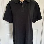 J.Crew  Womens Flex Pique Short Sleeve Untucked Polo Shirt Top Black Size M Photo 0