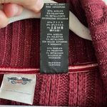 Harley Davidson Harley-Davidson Cardigan Maroon Shawl Collar Moto Zip Knit Sweater Sz M GUC Photo 14