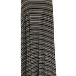 Ginger G Green Black Striped High Neck Jersey Midi Sleeveless Dress Size Medium Photo 0