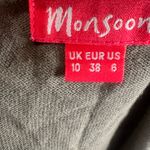 Monsoon  olive green cardigan sweater over white button down cotton top size 6 Photo 4