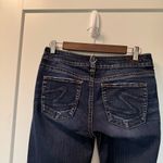 Silver Jeans  Co. Suki Mid-Rise‎ Bootcut Jean Dark Wash Embroidered Pocket 28X30 Photo 5