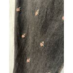 BLANKNYC The Madison Crop Rosebud Embroidered Floral Denim Jeans Black Size 31 Photo 4