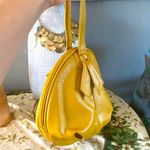 Lilly Pulitzer vintage calf leather clam purse includes necklace Photo 4