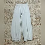 Free People  FP Beach Freya Knit Tapered Balloon Pants Size small light gray Photo 2