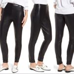 Leith NEW High Waist Faux Leather Leggings in Black Photo 1