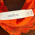 Auden Bralette Womens XS Orange High Apex Adjustable Unlined Lace Racerback NEW Photo 3