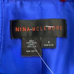 Nina McLemore Jacket Royal Blue Pearl Buttons Career Blazer Size 8 Photo 4