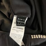 SheIn Black Satin Backless Dress Photo 3