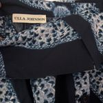 Ulla Johnson Eiko Skirt Indigo Size 2 Diamond Shibori Print Cotton Poplin Blue Photo 10