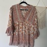 Free People  Moonlight Dance Floral Boho Tunic Top Photo 1