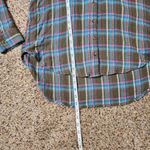 Pilcro and the Letterpress Anthropologie Pilcro Breezy Plaid Button Down Collared Shirt Size Small Viscose Photo 5