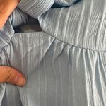 SheIn Sky Blue Strapless top Photo 1