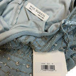 Mac Duggal  Size 6 Blue Beaded Empire Waist Column Midi Cocktail Dress 93649 NWT Photo 10