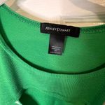 Ashley Stewart  Peek-A-Boo Green & White Striped Lightweight Casual LS Sweater-26 Photo 7