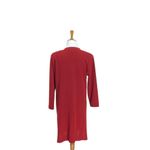 Misook  Knit Long Blazer Red Size S Stealth Wealth Minimalist Quiet Luxury Boho Photo 10