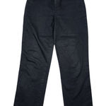 Ralph Lauren Lauren Active  Black Cotton Stretch Pants Zip Pockets Size 6 Photo 0