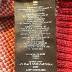 G-Star Raw Unisex Holiday Wool Cardigan Grandpa Chunky Red Beige Blue Sz Large Photo 5