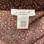 Kirious  Los Angeles Cropped Button Down Shirt Small Brown Photo 4