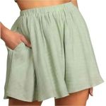 Lulus  Sage Green Lined Flowy Lightweight Elastic Waist Pockets SZ XL #2001 Photo 1