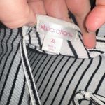 Xhilaration Xhiliration Scoopneck Lace Long-Sleeve Striped Top with Low-Back Tie Photo 4