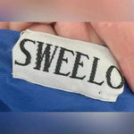 NWT Vintage 80s/90s bright blue beaded sequined cocktail dress, cut out back; M Size M Photo 6