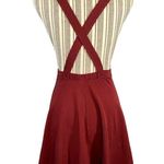 ASOS Maroon Sleeveless Crisscross Opened Back Mini Dress Women Sz 4 Photo 1