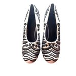 Tory Burch Lucia Embellished Canvas Heel White NWOB Sz 7 Photo 5