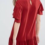ASOS New  Short Sleeve Drop Waist‎ Dress with Ruffles Photo 3