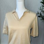 ASOS Women’s Oversized Collared Knit Cotton V-Neck Blouse Size XS Photo 2