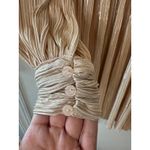 Sabina Musayev Adi Pearl Blush Metallic Pleated Mini Dress Size L Gold Size L Photo 8