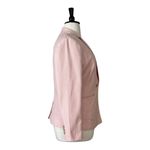 Talbots Blazer Notch Lapel Single Button Knit Peach White Women’s Plus Size 16 Photo 2