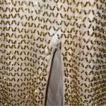 Mac Duggal 1070D Gold Evening Gown Women Size 2 Beaded Floor Length Prom Pageant Photo 5