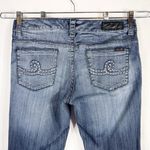 Seven7  Size 12 Jeans Boot Cut Flare Mid Rise Blue Denim Womens Pants 449‎ Photo 6