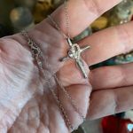 Sterling Silver CZ Cross Necklace Faith Hope Love Infinity Photo 3