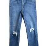 Levi's Levi’s Premium 724 High Rise Straight Crop Medium Wash Blue Denim Jeans Size 23 Photo 0