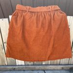 SheIn Plus Size Rust Color Button Down Corduroy Skirt Size 2X Photo 3
