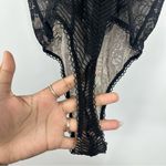 Victoria's Secret  Black Lace Body Suit Size Medium Photo 5