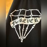 Lauren Moshi  Alana Bone Diamond Sweatpants Black Pants Joggers Skull Bones NWT Photo 6