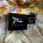 Rusty  surfer girl dress size small yellow florals button down mini dress Photo 2